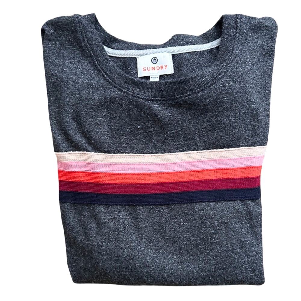 Sundry Rainbow Top Long sleeve,  Size 1